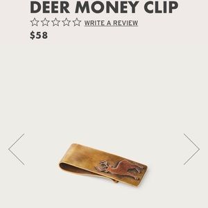 Filson Deer Money Clip